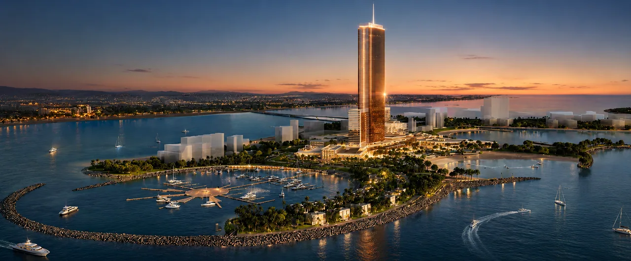 Render del resort Wynn Al Marjan Island en Ras Al Khaimah
