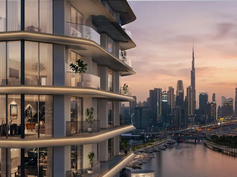 Artistry One Residences, balcones con vistas al Burj Khalifa