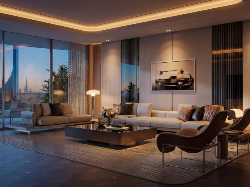 Mercedes-Maybach Ultimate Luxury, salón de un apartamento