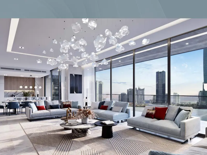 Peninsula Four, salón de un ático