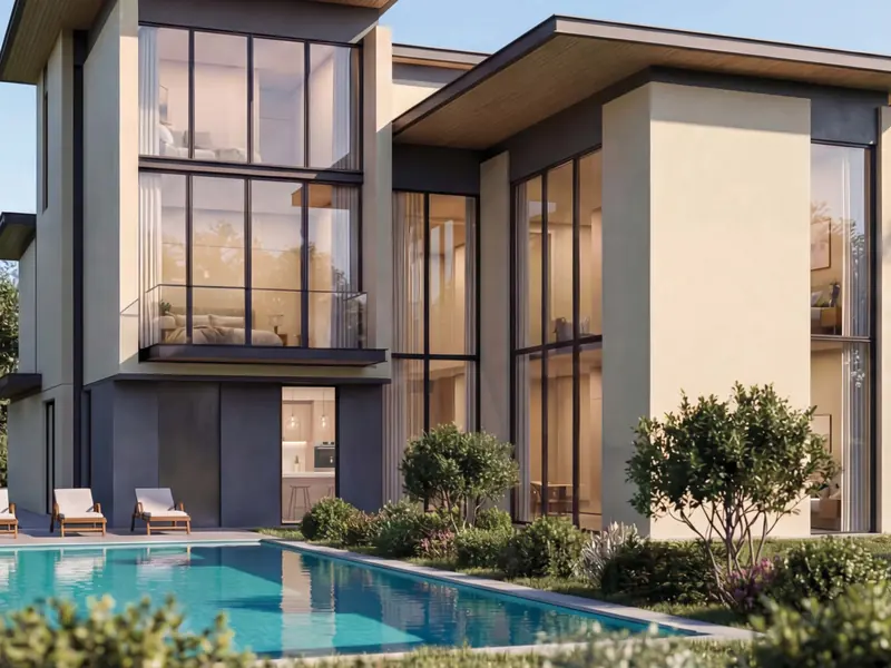 Sobha City, villa con piscina